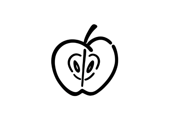 Illustration Apfel von Achim Mayer